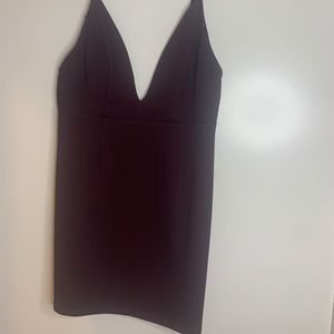 Maroon Mini Dress